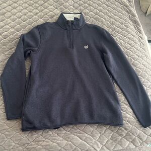 Chaps Men's Dark Blue Zip-Up Sweater